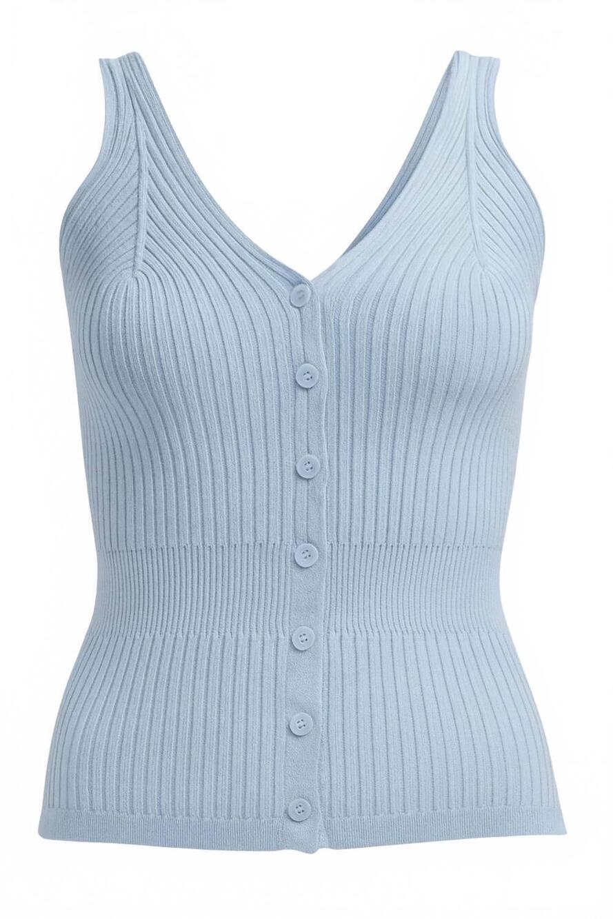 NEW ANOTHER LOVE women's emilyn tank top in blue